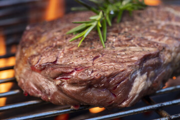 steak on the bbq - 744709342