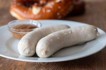 bavarian white sausages - 744709378