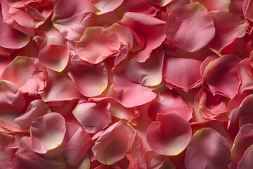 Close up of pink flower petals