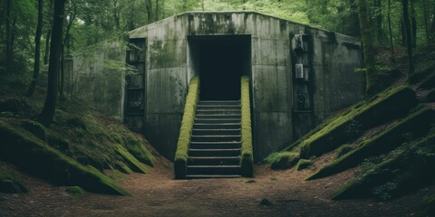 Discover the Hidden Bunker in the Green Forest Hasselblad & Fujifilm Shot