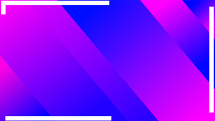 Blue and pink diagonal strips blending with each other with white frame outline
