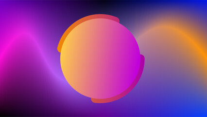 Cute orange and pink sunset theme text placeholder for presenting information background.