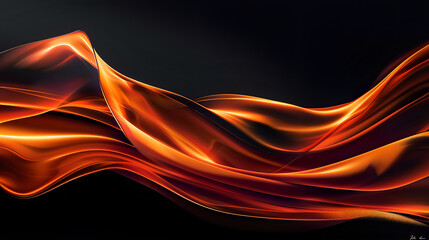 Flame Dance on Dark Canvas | Perfect for Modern Graphic Design & Presentations, Abstract 3D Background