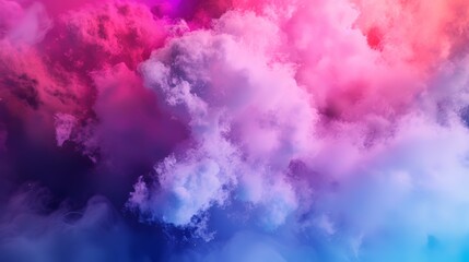 Fototapeta premium Fantasy cloudscape. Colorful fantasy cloudscape. 3D illustration