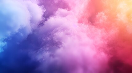 Fototapeta premium Fantasy clouds. Abstract fractal shapes. 3D rendering illustration background or wallpaper.