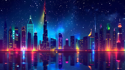 night city skyline