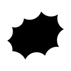 Black Boom Speech Bubble Design 