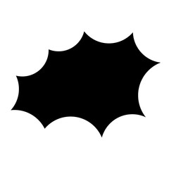 Black Boom Speech Bubble Design 