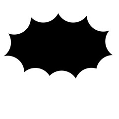 Black Boom Speech Bubble Design 