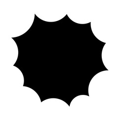 Black Boom Speech Bubble Design 