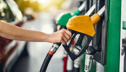 hand plugging in electric car charger, symbolizing eco-consciousness and renewable energy