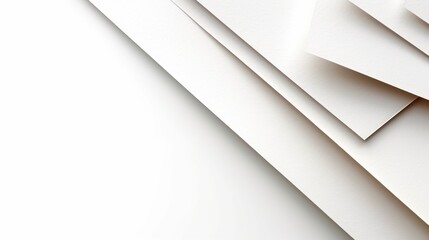 A pile of white paper on a table, perfect for office or education concepts