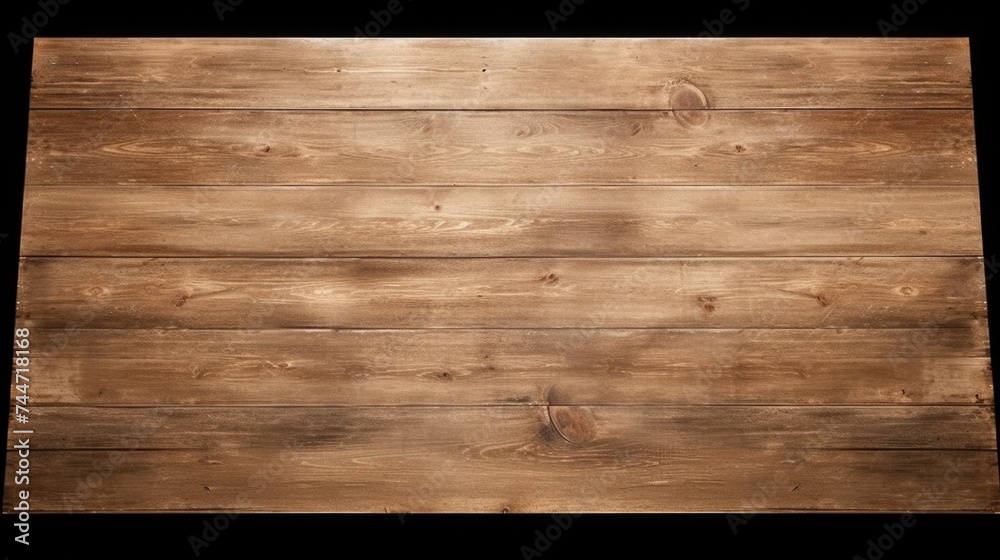 Poster A simple wooden board against a dark backdrop. Perfect for various design projects