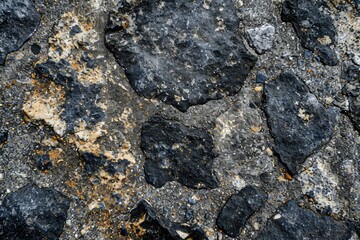 Abstract Asphalt Texture: Closeup of Bumpy Cement Background