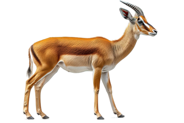 antelope animal isolated on transparent background ,generative ai