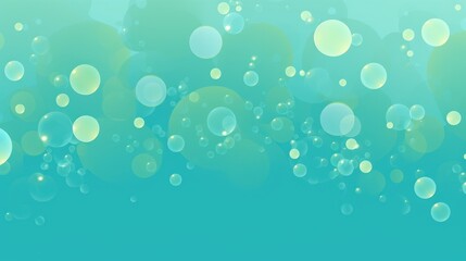 Mesmerizing Green and Blue Underwater Bubble Pattern