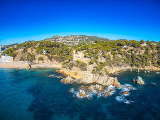Above the Waves: Lloret de Mar's Stunning Coastline from a Drone
