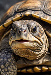 Obraz premium A close-up portrait of a turtle