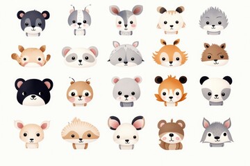 A bunch of animals grouped together. Suitable for various nature and wildlife concepts