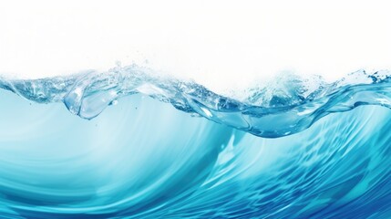 Powerful wave crashing into the water, suitable for ocean-themed designs