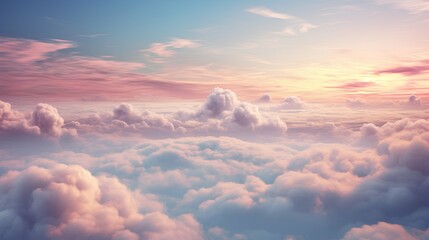 Clouds over the mountains. 