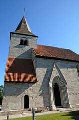 Fototapeta na wymiar Swenden, the little old church of Bro