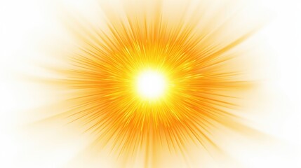 Obraz premium Bright yellow starburst on a white background. Suitable for various design projects