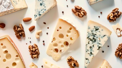 Gourmet Cheese Board with Nuts for Elegant Pairing