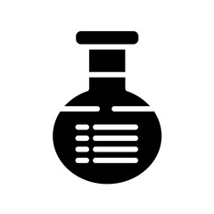 Obraz premium Beaker Biology Chemistry Glyph Icon