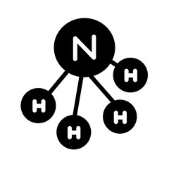 Ammonia Chemical Laboratory Glyph Icon