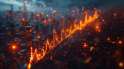 Naklejka premium business stock market chart concept.