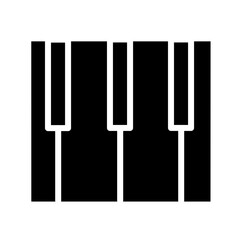 Sound Musical Piano Glyph Icon