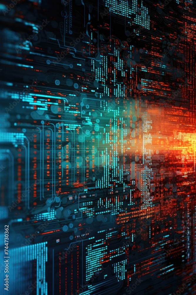 Leinwandbilder detailed view of a computer circuit board, ideal for technology concepts