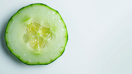 a studio photo of a single, fresh Cucumber  vegetable, isolated on a clear white background