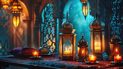 Arabian nights: exotic lanterns and decor