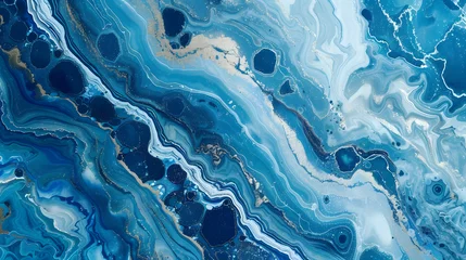 Foto auf Alu-Dibond beautiful abstract grunge decorative dark navy blue stone wall texture. rough indigo blue marble background © Jan