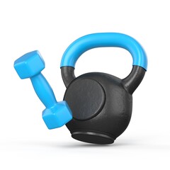 Kettle bell and weight 3D