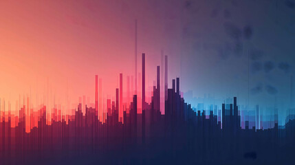 Fototapeta premium wallpaper of stock market, colorful of stock histogram or graph or chart