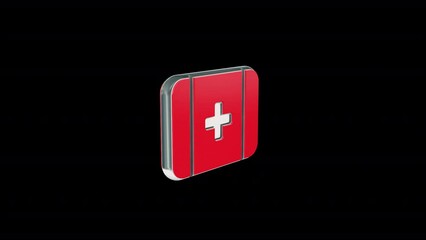 First Aid Icon 3D Animation: Immersive and Professional. Elevate your projects with engaging visuals and professional-quality realism, setting your work apart.