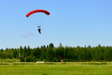 Obraz premium skydiver in the sky