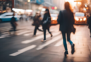 people walking on the street
