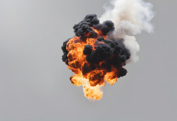 fire explosion in the air