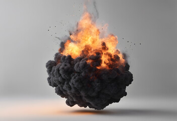 fire burning in the air