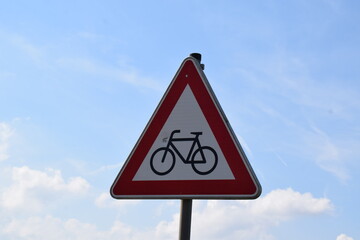 bike warning sign