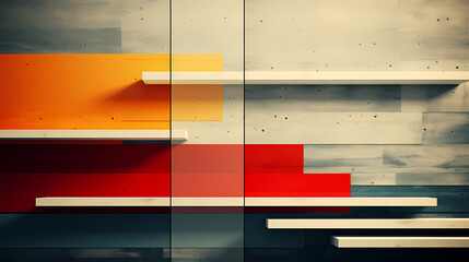 Obraz premium Abstract rendering checkered lines wallpaper background