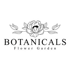 Botanical Flower Logo Design, Botanical logo design