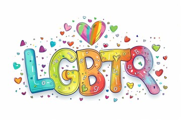 Fototapeta premium LGBTQ Pride security. Rainbow diversity assessment colorful st. patrick's blue diversity Flag. Gradient motley colored may green LGBT rights parade festival maroon diverse gender illustration