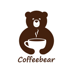 Coffee bear logo design