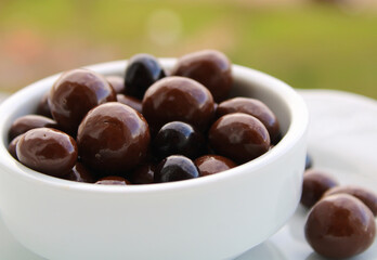 Mix of chocolate and nuts 