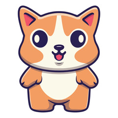 cute cat animal  drawing cartoon illustration